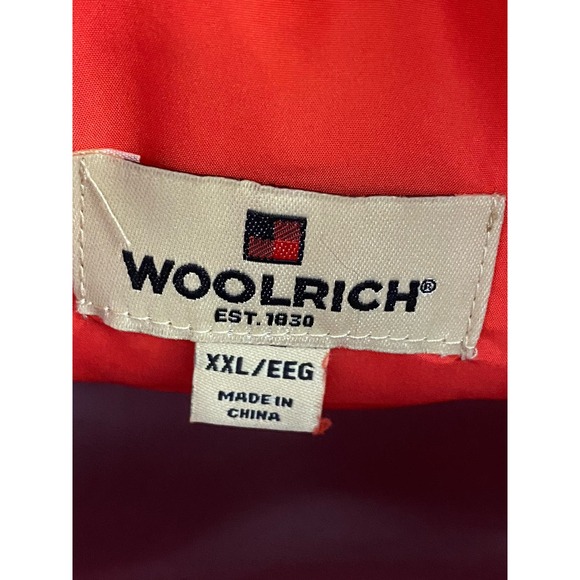 Woolrich Vest XXL 2XL Red Puffer Full Zip Pockets Insulated VTG Mens Gold Zipper - Picture 5 of 10